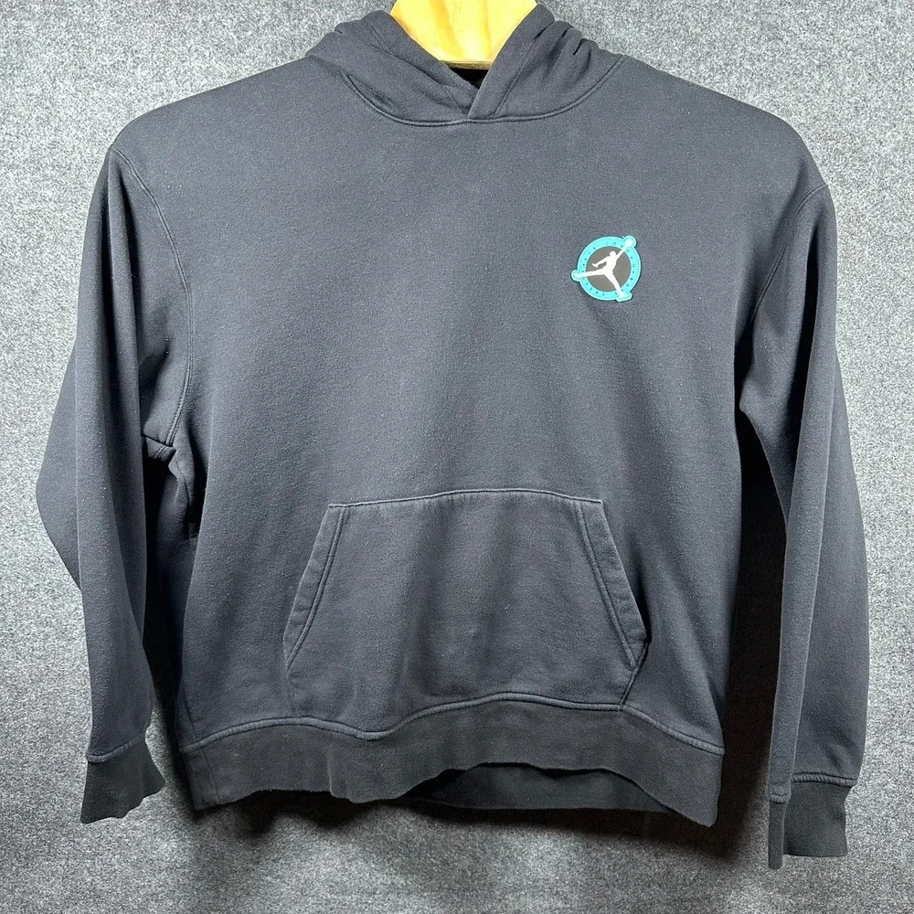Air Jordan‎ Flight Club XXL Hoodie Black Pullover Michael Jordan Wheaties